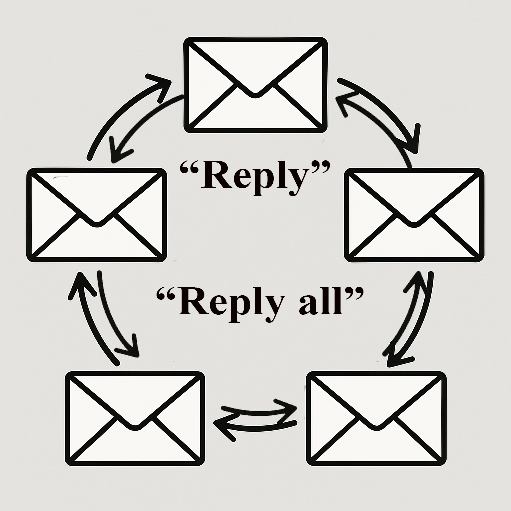 "Chain Mail or Mail Chain" যেভাবে ব্যবহার করবেন তা হল। সেন্ডার তার মেইল থেকে আপনাকে বা আপনাদের অনেককে Email করলে মেইলের নিচের দিকে দেখবেন Reply এবং Reply All লেখা আছে।